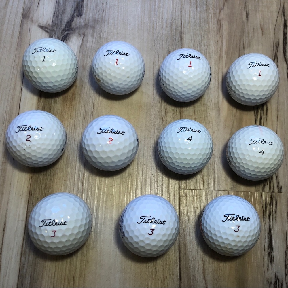 11 Titleist Golf Balls Pro V1 Pro V1x NXT DT SoLo Corporate Logo Mixed Lot